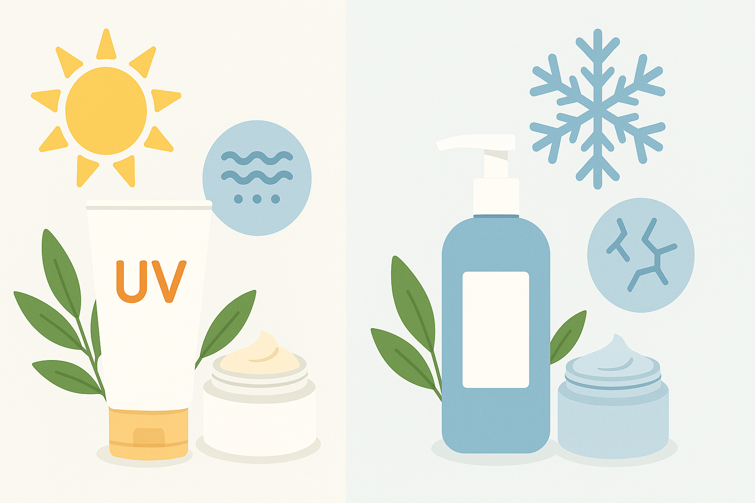 季節別肌トラブル｜夏・冬の肌荒れ対策ポイント