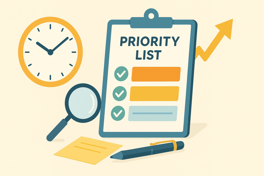 忙しいのに成果が出ない人へ｜優先順位の付け方（すぐ効く改善手順）