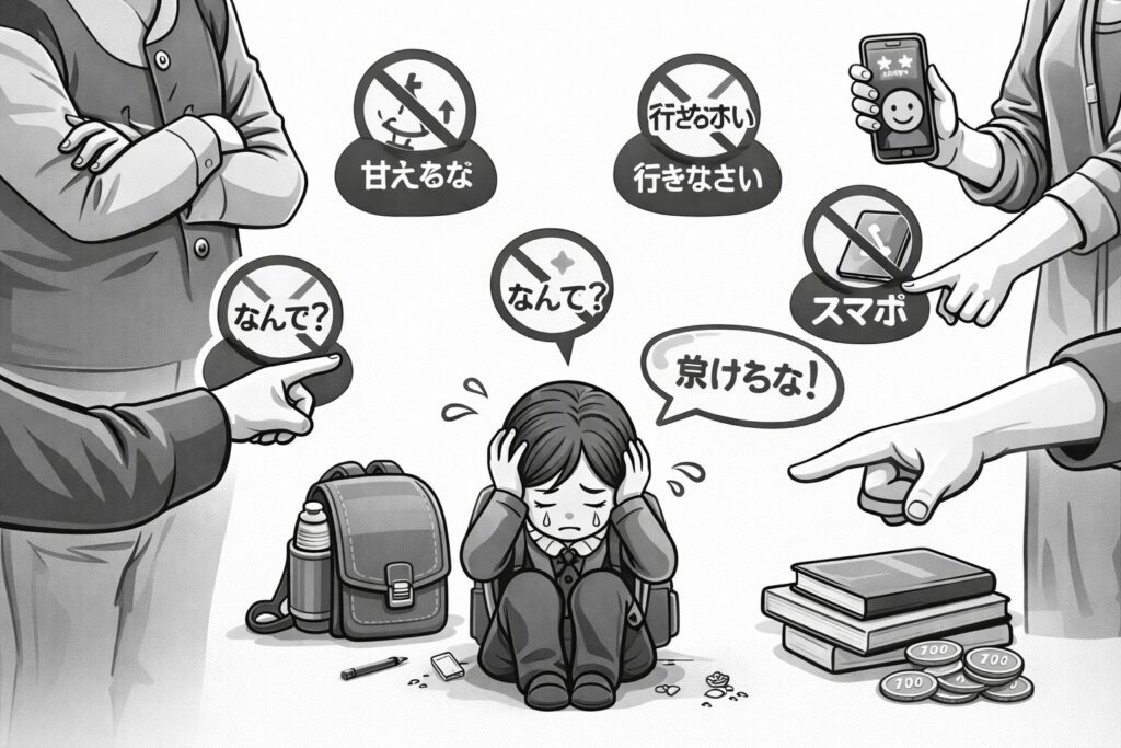 親のNG対応の白黒アイキャッチ