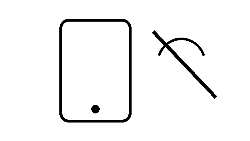 スマホのマナーモードと通知設定を表す白黒フラットイラスト